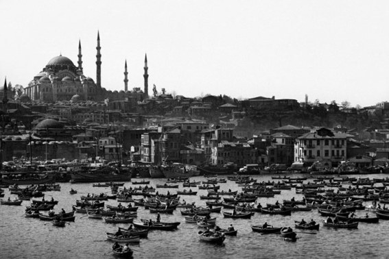 Ara Güler's boats on the Bosphorus image