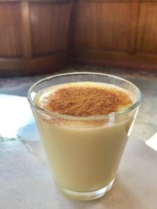 A Glass of Boza, photo credit: Mary Tahincioğlu