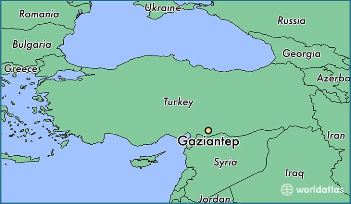Gaziantep map