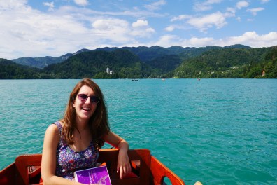 Me reading Disoriental while visiting Slovenia, 2018